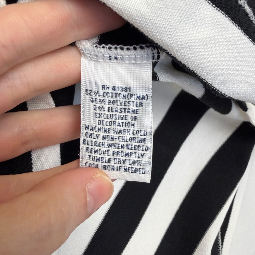 Polo Golf Ralph Lauren Performance Striped Shirt Men XL Pro Fit Black White Pima - Picture 6 of 7